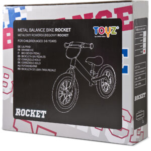 Metalowy rowerek biegowy rocket marki toyz